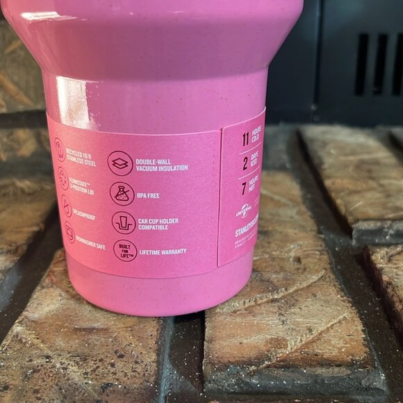 🍵Stanley X Wicked Glinda Pink Sparkle 40 oz quencher tumbler - Picture 6 of 10